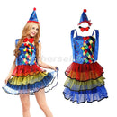 Funny Circus Clown Costume Princess Fancy Dress Halloween Christmas Outfit