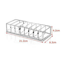 8 Holes Clear Brush Lipstick Holder Makeup Organizer Cosmetic Storage Stand Q6T3