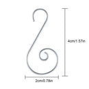 120 Pieces Christmas Ornament Hooks S Shape Hanger Hooks Swirl Scroll Ornam