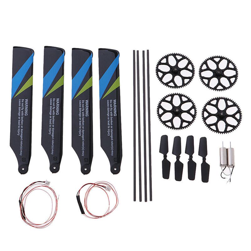Replacement Parts Metal Motor,Plastic Gear,Rotor Blade Wings for Wltoys V911