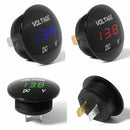 12V 24V Car Marine Motorcycle LED Digital Voltmeter Voltage Meter Battery Gauge