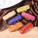 Fashion Iron Clip Lipstick Case Holder With Mirror Inside & Snap-On Closure  BX