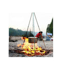 Aluminum Alloy Cooking Tripod Lantern Hanger Grill Three Leg Pot Holder Rack