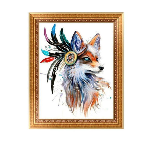 DIY 5D Diamond Embroidery Painting Fox Cross Stitch Craft Home Decor