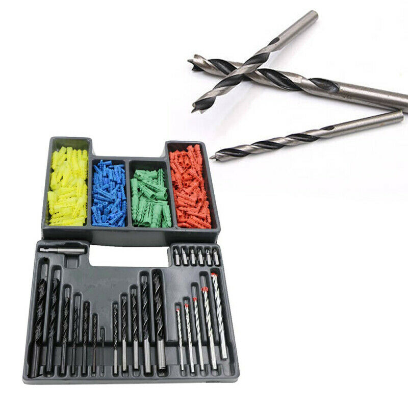300pcs Woodworking Twist Drill Three-Point Woodworking Drill High Carb QJA