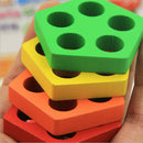 Wooden Shape Sorter Geometric Sorting Board Shape Recognition Stack Sort Board