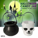 10PCS / Halloween Taro Candy Jar Halloween Cauldron Novelty Halloween Barre
