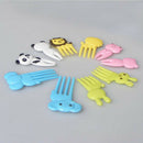 Cute Cat Animal Mini Eye Music Note Food Fruit Fork Set Home Party Flatware