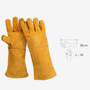 Leather Welding Gloves Welding Work Gloves for Tig Mig Grilling Chimney 14inch