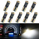 10X T5 OSRAM 3030 Canbus37 70 73 74 W5W LED 1SMD White Dashborad Light Bulb12V3C