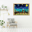 5D DIY Full Drill Diamond Painting Night Landscape Cross Stitch Embroidery