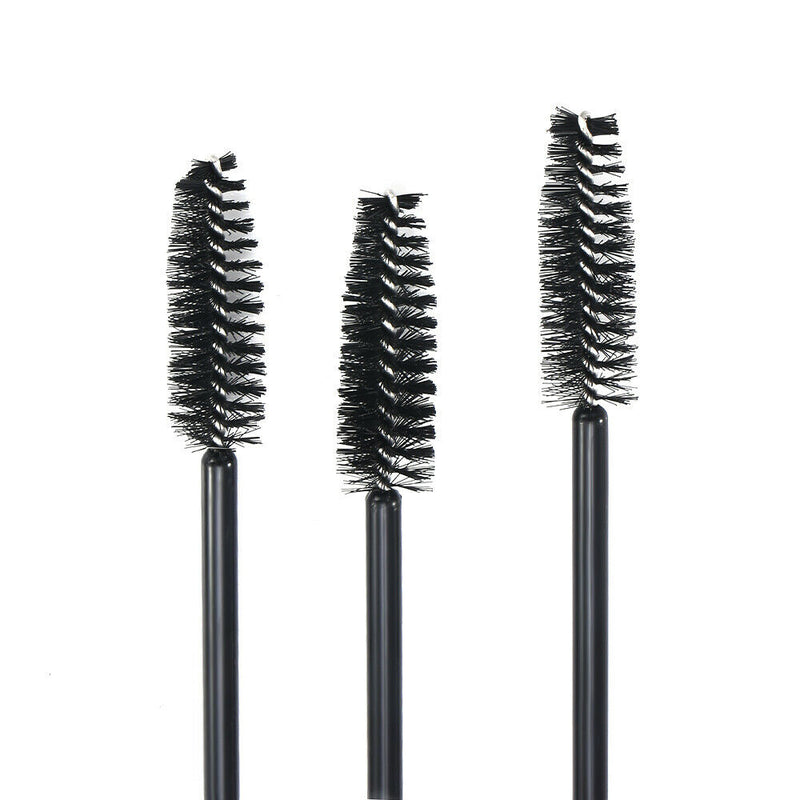 50Pcs Makeup Disposable Rotate Eyelash Brow Oblique Design Brush Cosmetic Tools