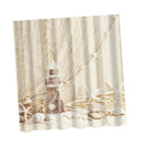 Shower Curtain Lighthouse Bathroom Polyester Panel Drapes + 12 Hooks BATH