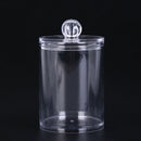 1pc acrylic organizer box round container storage make up cotton pad box   Z