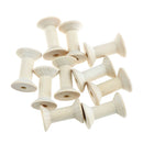 10PCs Empty Wooden Bobbin Spools For Thread Wire Needlework 47mmx31mmME