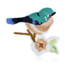 2pcs DIY Flower Craft Sewing Embroidered Sew/Iron On Applique Patch Birds YK