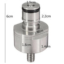 Carbonation Cap 304 Stainless Steel Carbonator with Liquid Ball Lock Discon