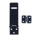 1 Set Black Metal Cabinet Gates Padlock Latch Door Hasp Staple F1D9