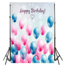 Happy Birthday Art Cloth Backdrop Photographic Studio Prop Kid Family Decor