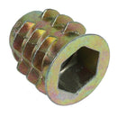 M8x 15mm hexagon socket screw in threaded insert nut 20PCS for wood
