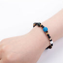 New Universe Solar System Galaxy Nine Planets Stone Beads Braided Bracelet Gift