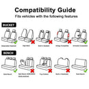 4pcs Car Universal Pu Leather Seat Cover Cushion Wear Protector Seat Cover N6U8