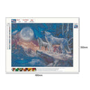5D DIY Full Drill Diamond Painting Wolf Cross Stitch Embroidery Mosaic Kit