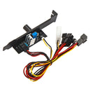 3 Channels Cooler Cooling Fan Speed Controller Splitter Adapter PC 12V Power for