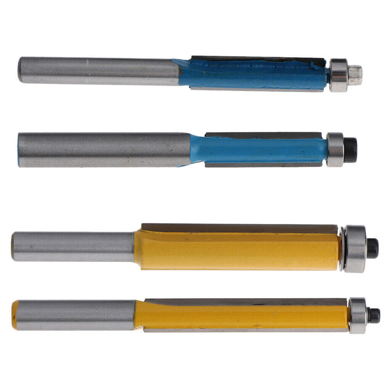 4PCS Bearing Flush Trim Router Bit Power and Hand Tools Router Bits Made of