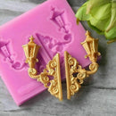 Silicone Wall Light Lamp Fondant Cake Mold Chocolate Sugarcraft Mould Decor U3S1