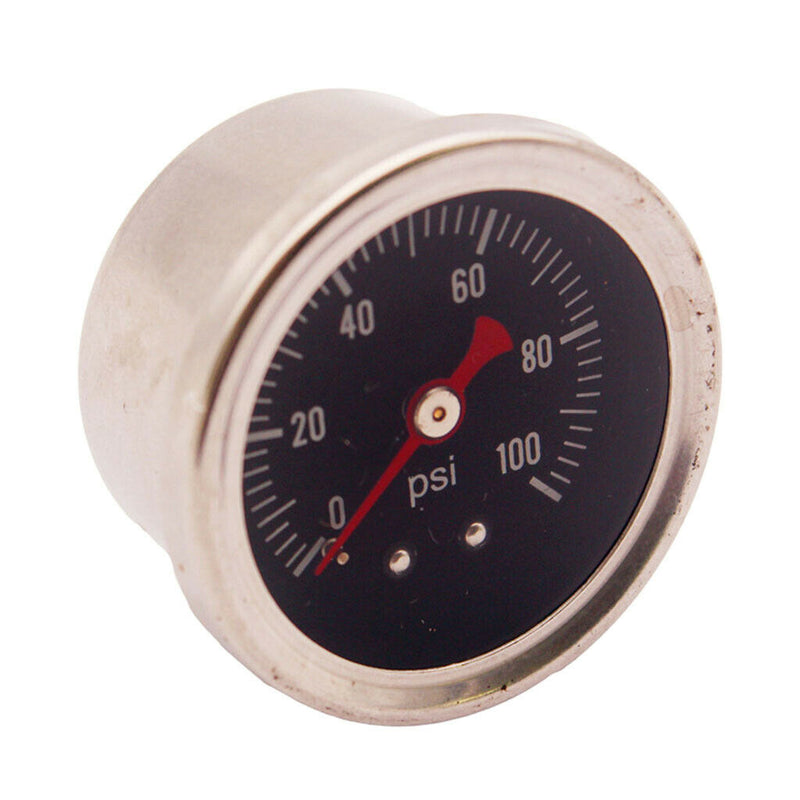 Fuel Pressure Regulator gauge 0-100 PSI/bar Liquid fuel/oil Gauge 1/8 NPT