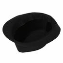 Black Fedora Plain Hat Outfit accessory for Gangster Fancy Dress
