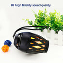Camping Music Bluetooth Speaker Flickers HiFi Stereo LED Flame Wireless Portable