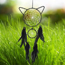 Cute Cat Shape Dream Catcher Handmade Dream Catcher Kit Girl's Gift Wall Ha X4O4