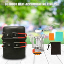 Portable Cooking Tool Camping Automatic Ignition Canister Stove Pot (1 Set) A