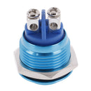 1PC 19mm waterproof blue momentary metal push button reset switch high heMO