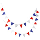 25pcs 7m Party Decor Ornament String Hanging Flag Outdoor Triangle Bunting Flag