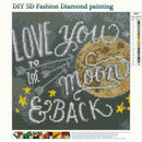 5D DIY Full Drill Diamond Painting Blackboard Cross Stitch Embroidery Kit