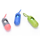 Dispenser For Pet Dog Cat Poop Scoop Waste Bags Roll Holder with Bags Clean ULJ