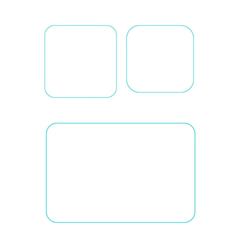 1 Set Front Rear Screen Lens Films for GoPro Hero9 Tempered Glass Covers