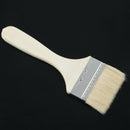 Paint Brown wide wood handle brush A2U4