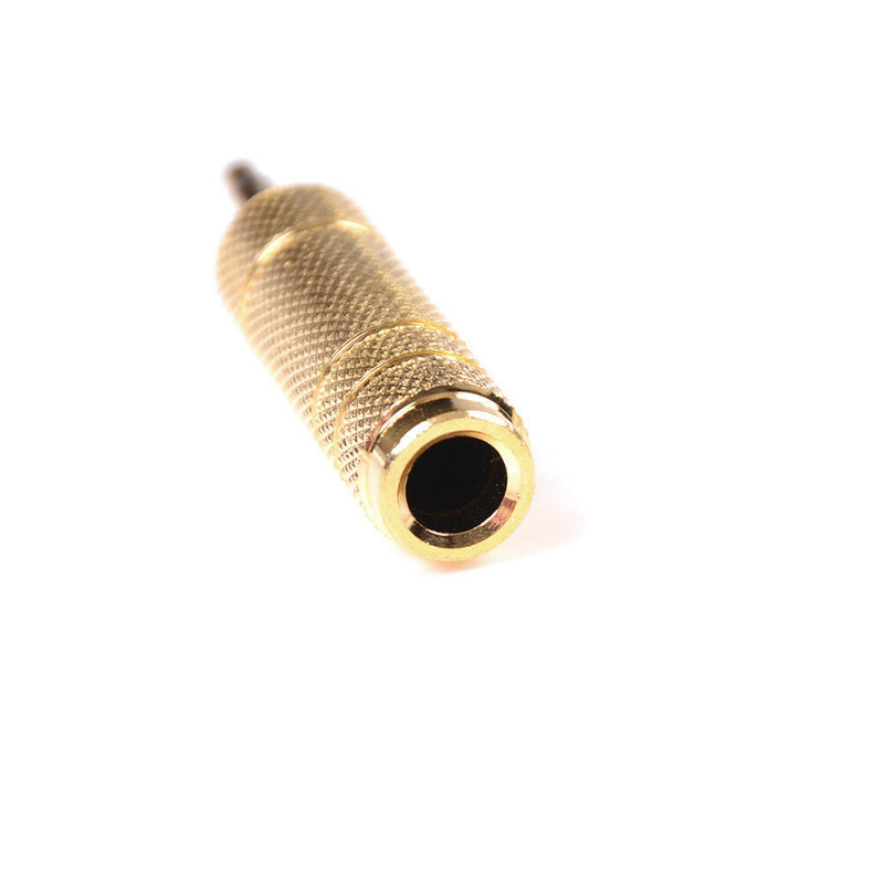 3.5mm Male to 6.5mm Female Jack Plug Microphone Audio Adapter Converter TES