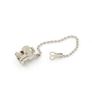 High quality BNC Copper Dust Cap With Chain female RF connector FT
