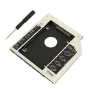 Black Plastic 2.5in 9.5mm Hard Drive Disk Caddy Adapter Case For CD/DVD-ROM