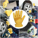 1 Pair Leather Gloves For Men, Work Gloves For Ladies, Assembly Gloves Safe