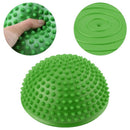 Green Yoga Half Ball Dome Balance Trainer, Anti-Slip Hedgehog Exercise Balance