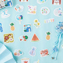 46pcs cute cartoon summer animals DIY Diary Craft Stickers Scrapbooking decor>s