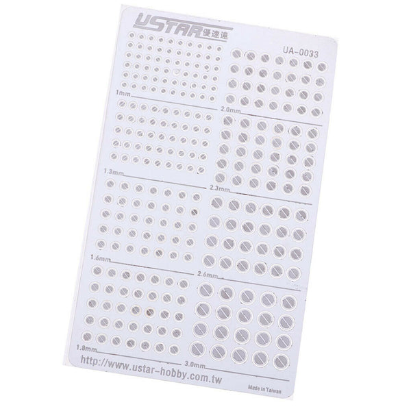 Action Figures Body Add On Parts Etching Detail Decals Round for Gundam #2