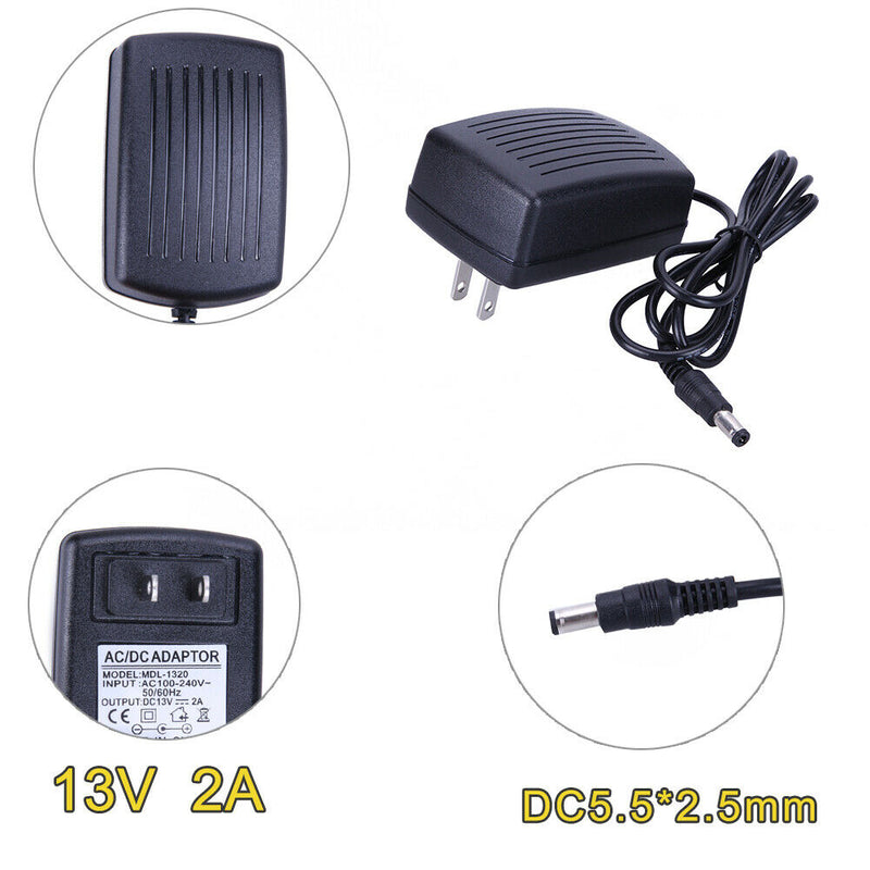 DC13V 2A Adapter AC to DC Converter Power Supply Adapter 5.5*2.5 mm