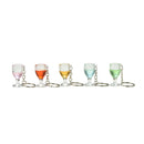 1XFake Wineglass Key Chain Keyring Creative Gift Decoration Lanyard Keychain  Z